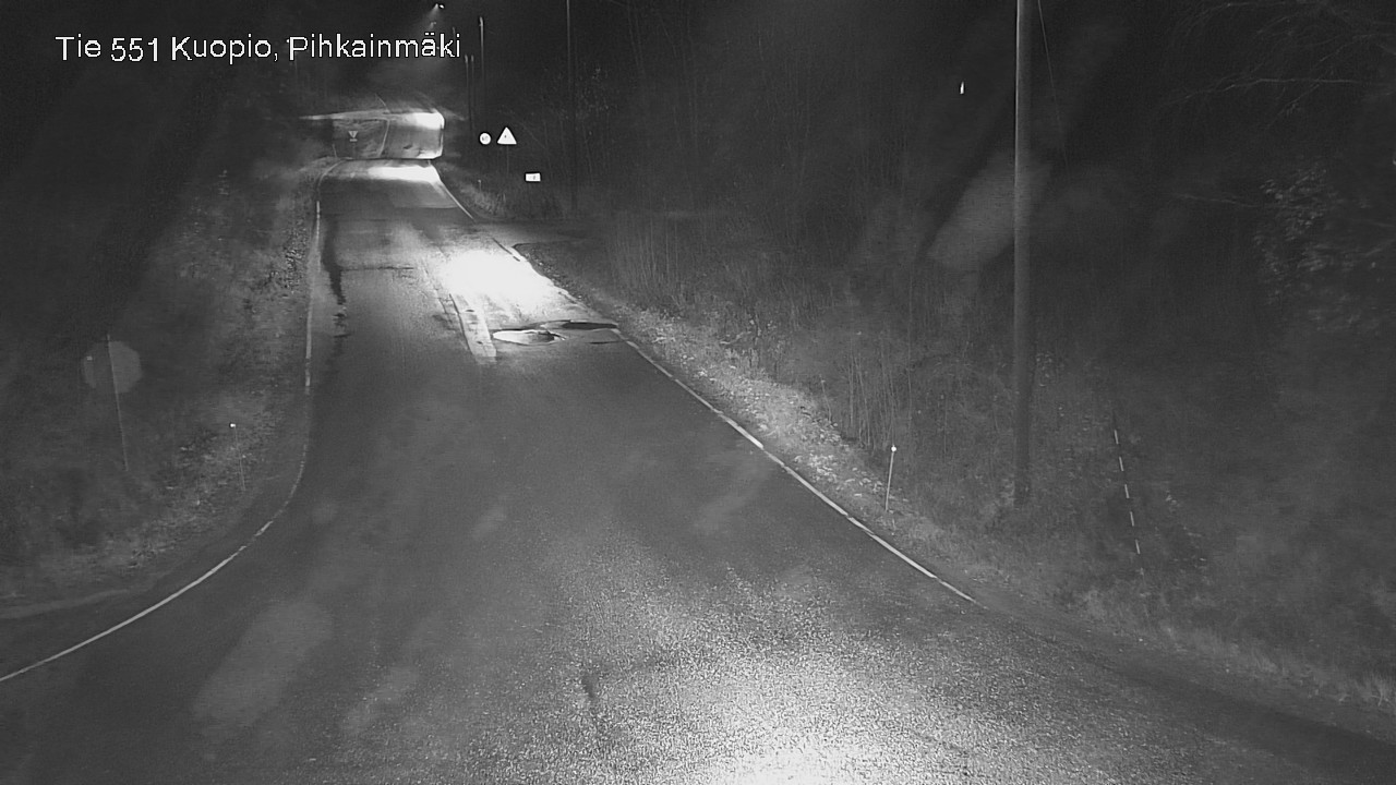 Weather Camera Image Road 551 Kuopio, Pihkainmäki, Kuopio, Pohjois-Savo