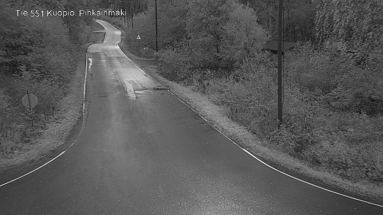 Weather Camera Image Road 551 Kuopio, Pihkainmäki, Kuopio, Pohjois-Savo
