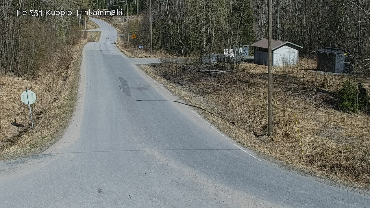 Weather Camera Image Road 551 Kuopio, Pihkainmäki, Kuopio, Pohjois-Savo