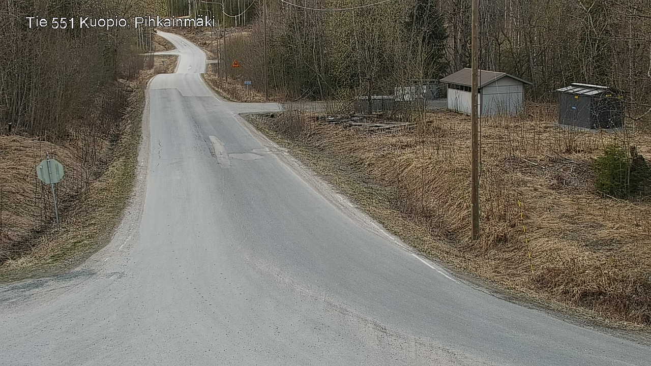 Weather Camera Image Road 551 Kuopio, Pihkainmäki, Kuopio, Pohjois-Savo
