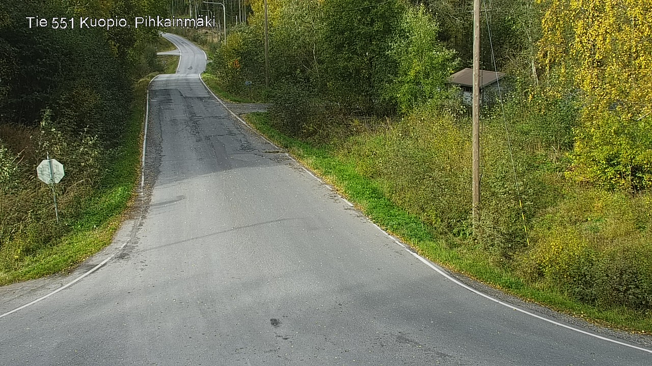 Weather Camera Image Road 551 Kuopio, Pihkainmäki, Kuopio, Pohjois-Savo