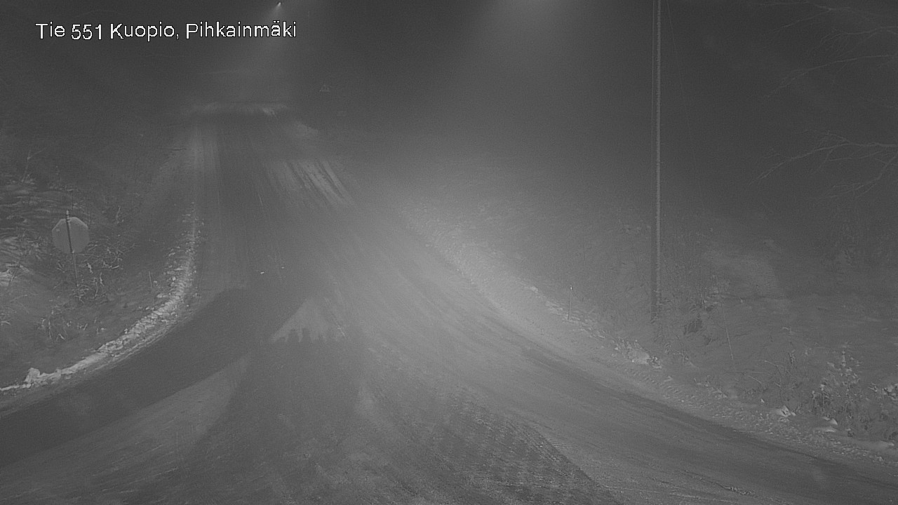 Weather Camera Image Road 551 Kuopio, Pihkainmäki, Kuopio, Pohjois-Savo
