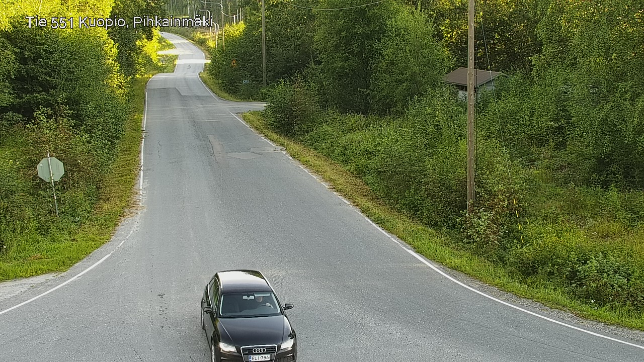 Weather Camera Image Road 551 Kuopio, Pihkainmäki, Kuopio, Pohjois-Savo