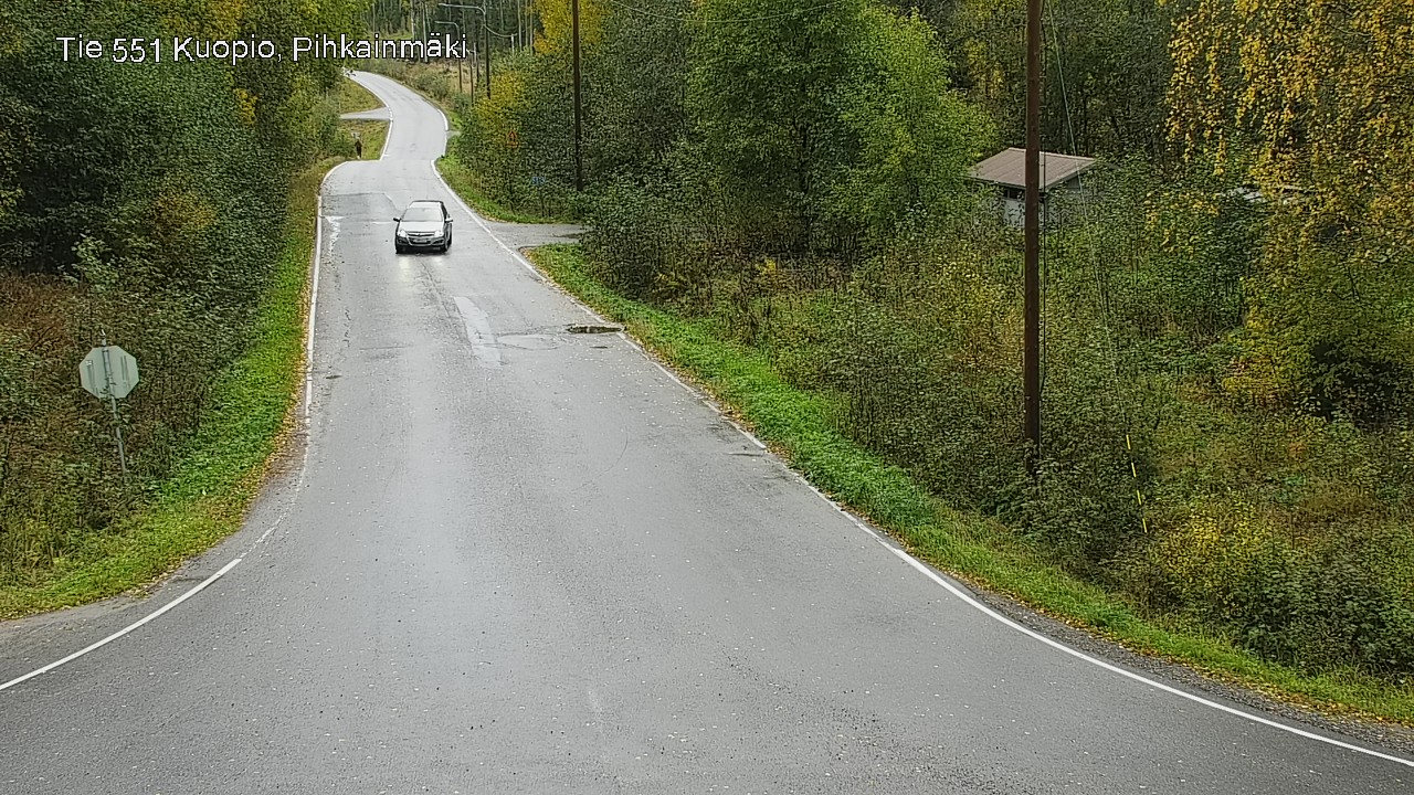 Weather Camera Image Road 551 Kuopio, Pihkainmäki, Kuopio, Pohjois-Savo