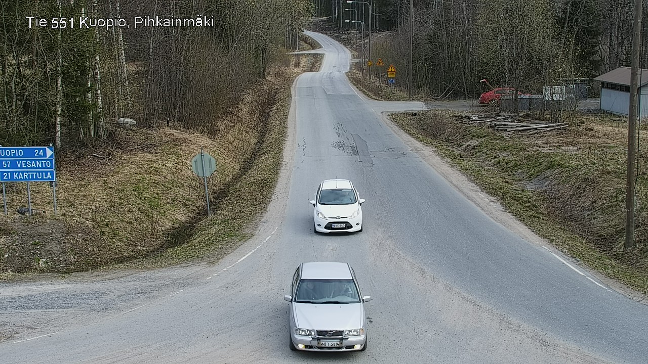 Weather Camera Image Road 551 Kuopio, Pihkainmäki, Kuopio, Pohjois-Savo