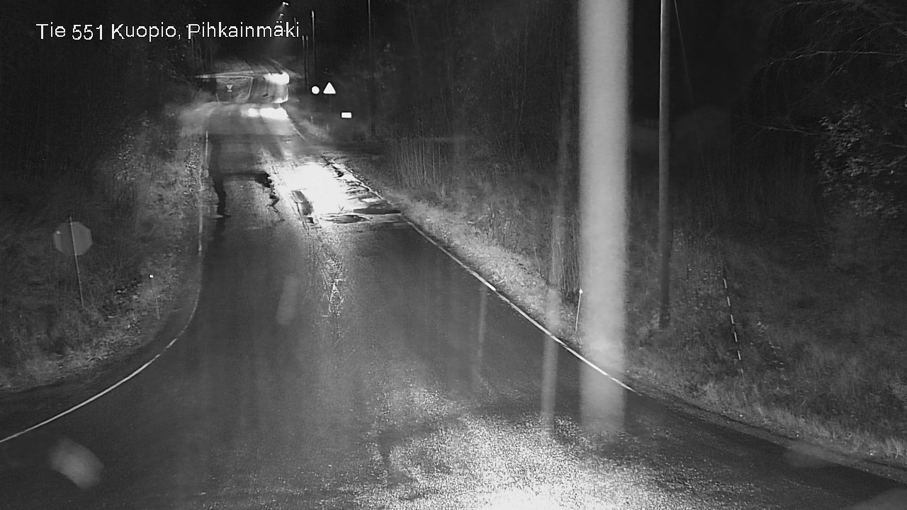 Weather Camera Image Väg 551 Kuopio, Pihkainmäki, Kuopio, Pohjois-Savo