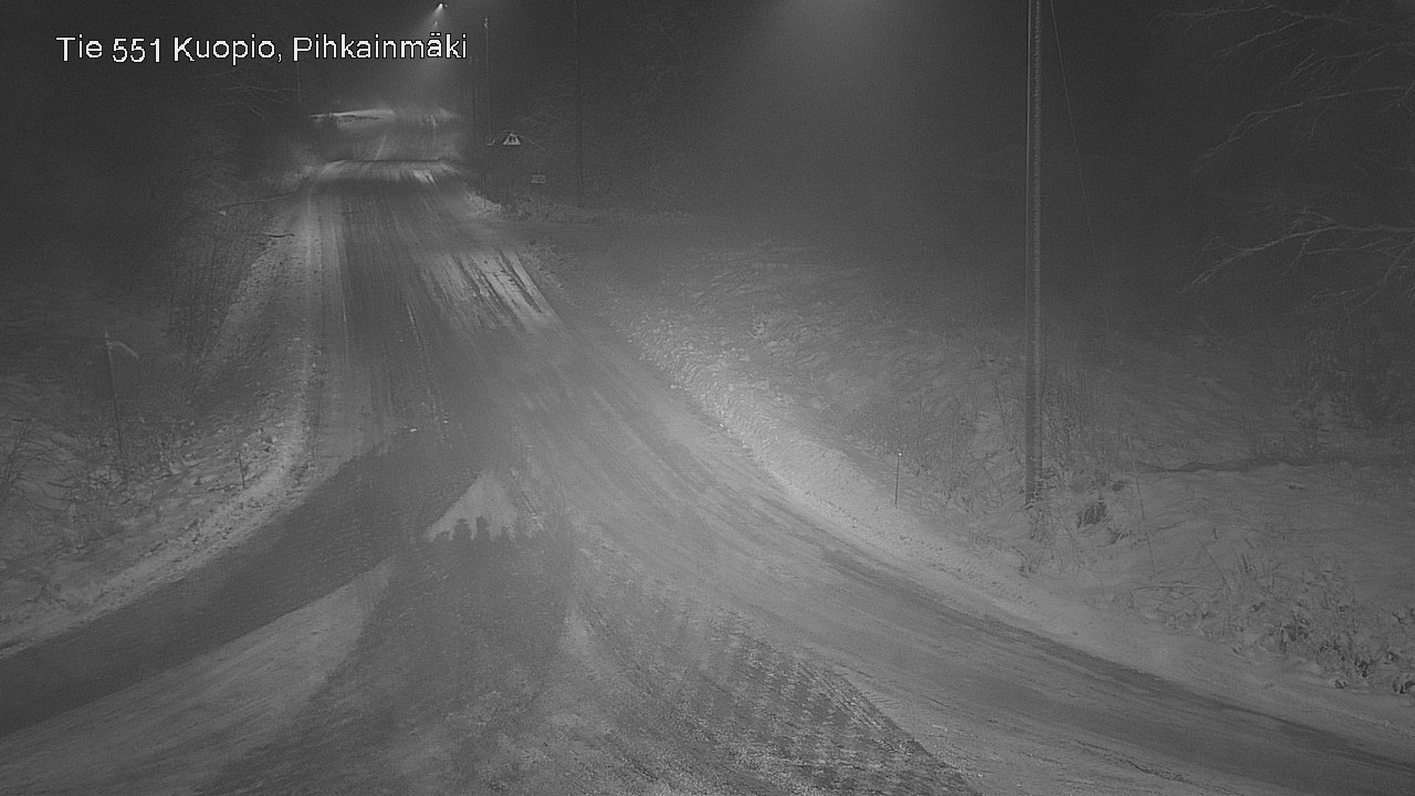 Weather Camera Image Road 551 Kuopio, Pihkainmäki, Kuopio, Pohjois-Savo