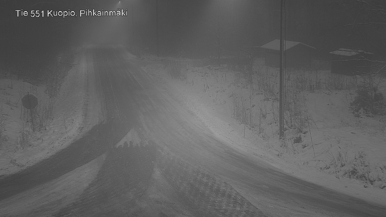 Weather Camera Image Road 551 Kuopio, Pihkainmäki, Kuopio, Pohjois-Savo
