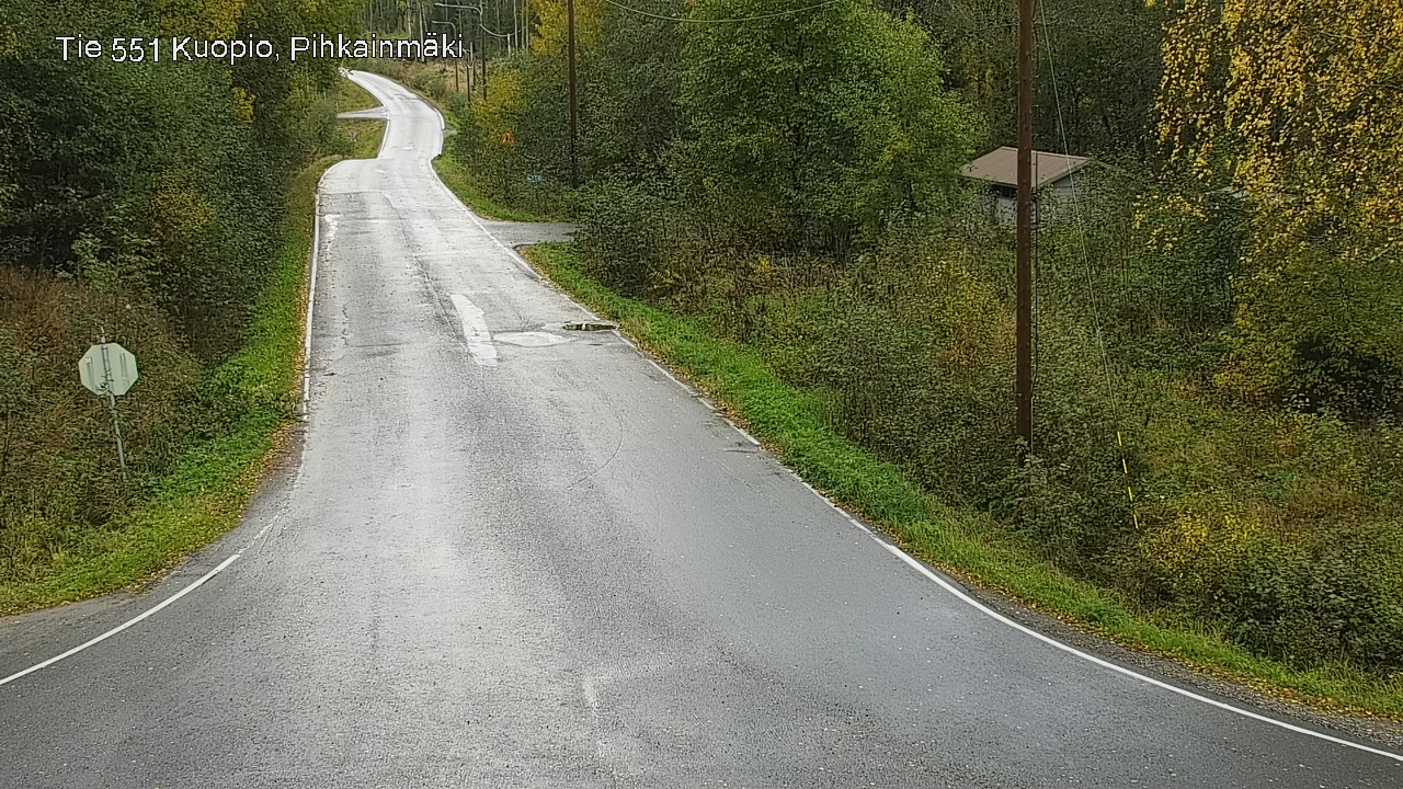 Weather Camera Image Road 551 Kuopio, Pihkainmäki, Kuopio, Pohjois-Savo