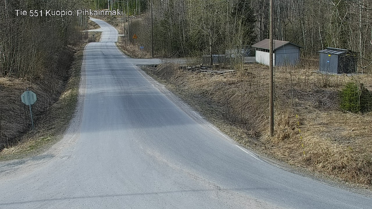 Weather Camera Image Road 551 Kuopio, Pihkainmäki, Kuopio, Pohjois-Savo