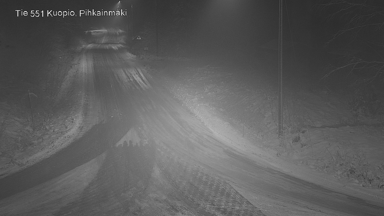 Weather Camera Image Road 551 Kuopio, Pihkainmäki, Kuopio, Pohjois-Savo