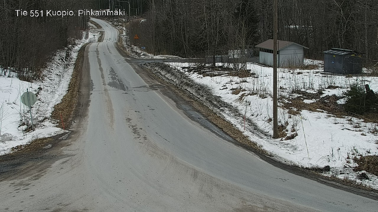 Weather Camera Image Road 551 Kuopio, Pihkainmäki, Kuopio, Pohjois-Savo