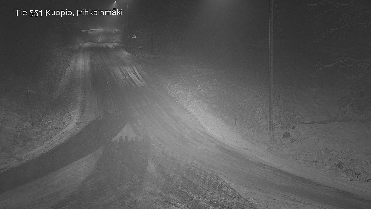 Weather Camera Image Road 551 Kuopio, Pihkainmäki, Kuopio, Pohjois-Savo
