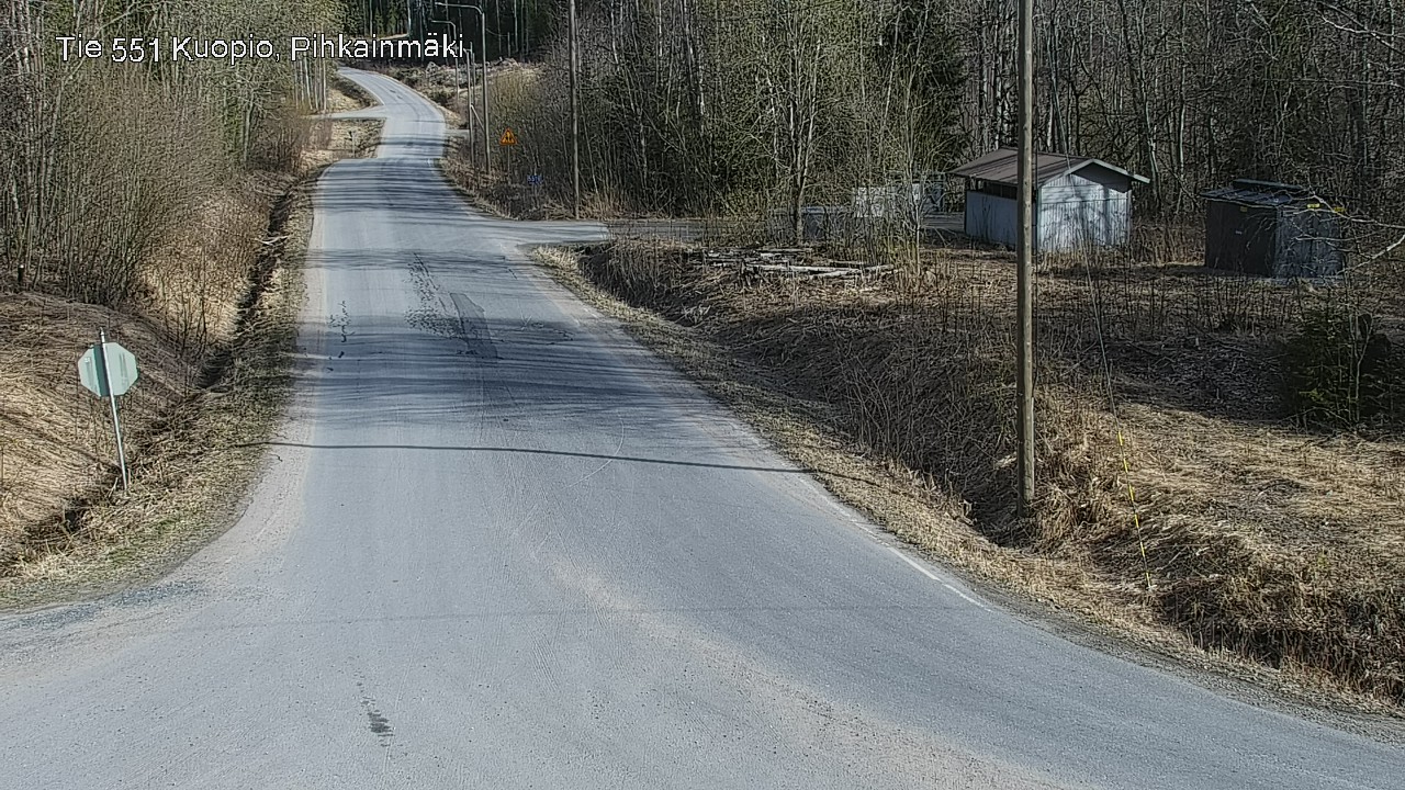 Weather Camera Image Road 551 Kuopio, Pihkainmäki, Kuopio, Pohjois-Savo