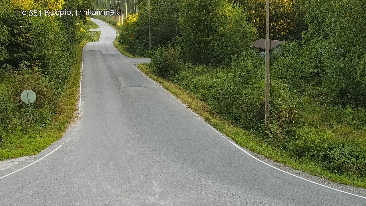 Weather Camera Image Road 551 Kuopio, Pihkainmäki, Kuopio, Pohjois-Savo