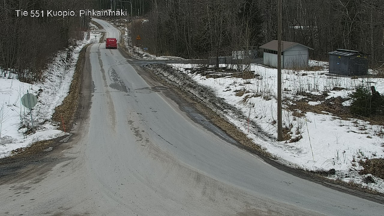 Weather Camera Image Road 551 Kuopio, Pihkainmäki, Kuopio, Pohjois-Savo