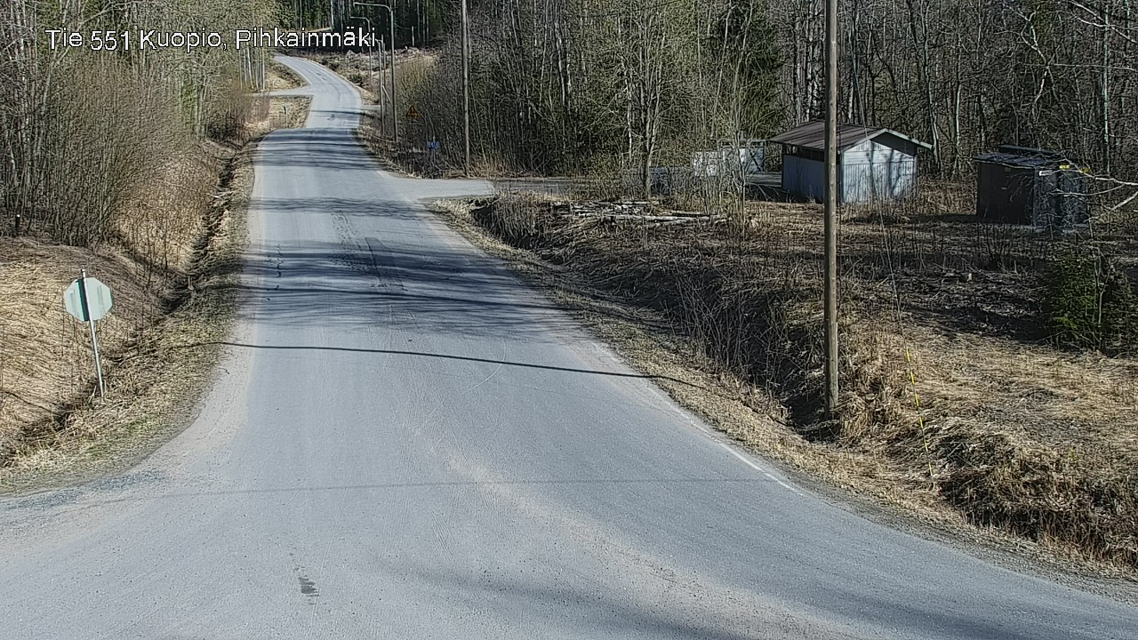 Weather Camera Image Road 551 Kuopio, Pihkainmäki, Kuopio, Pohjois-Savo