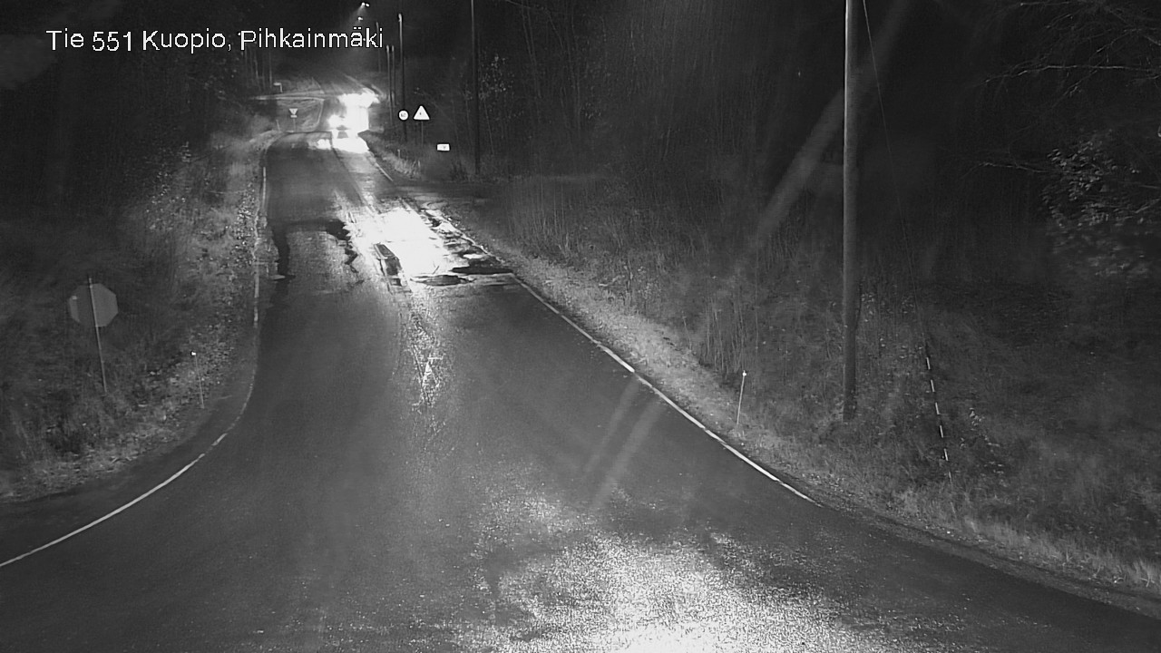 Weather Camera Image Väg 551 Kuopio, Pihkainmäki, Kuopio, Pohjois-Savo