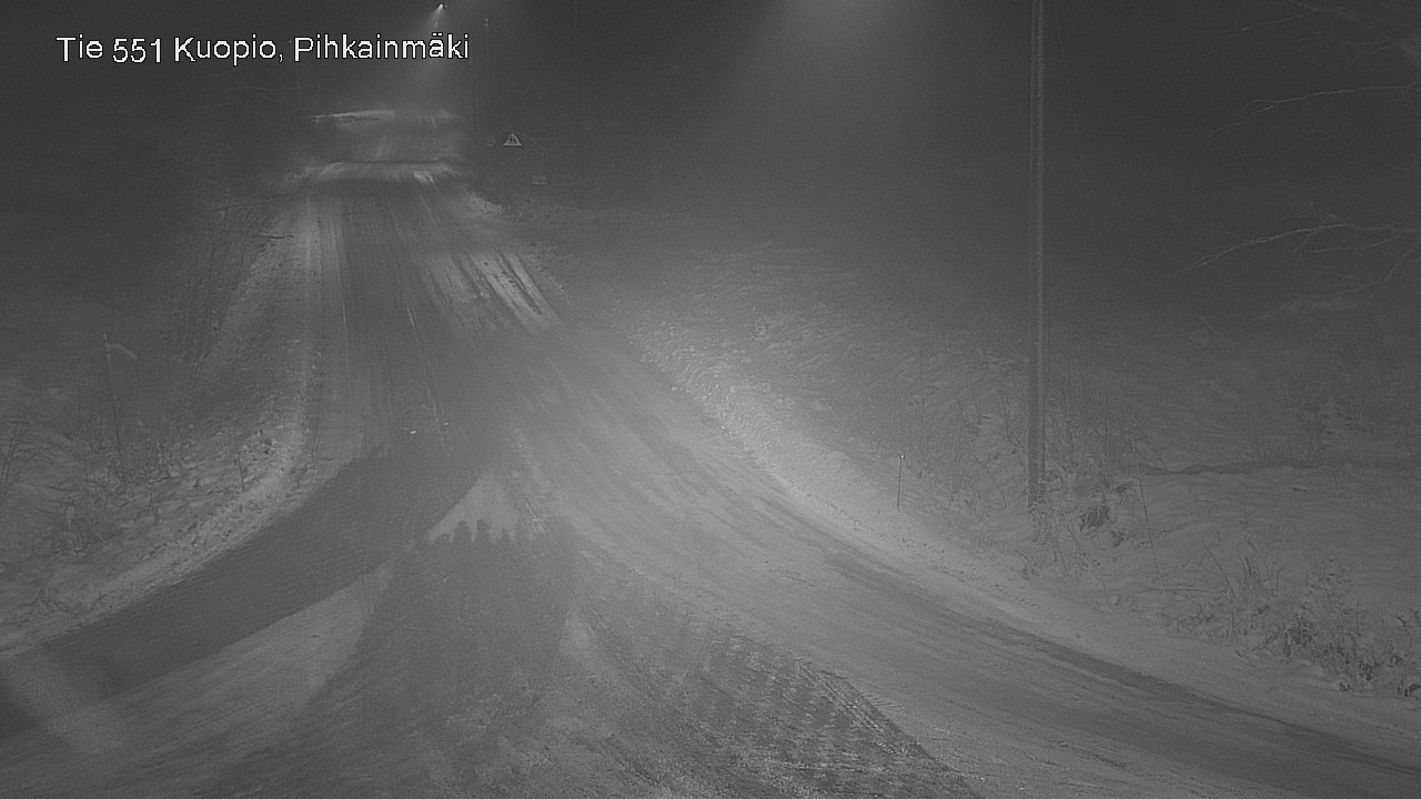 Weather Camera Image Road 551 Kuopio, Pihkainmäki, Kuopio, Pohjois-Savo