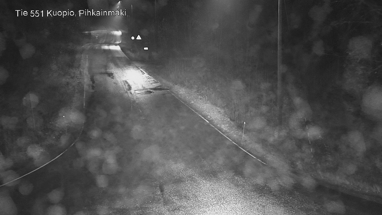 Weather Camera Image Road 551 Kuopio, Pihkainmäki, Kuopio, Pohjois-Savo