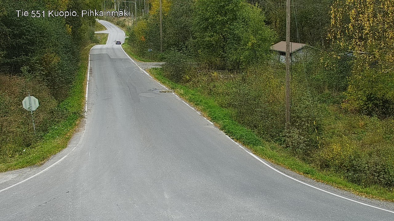 Weather Camera Image Road 551 Kuopio, Pihkainmäki, Kuopio, Pohjois-Savo