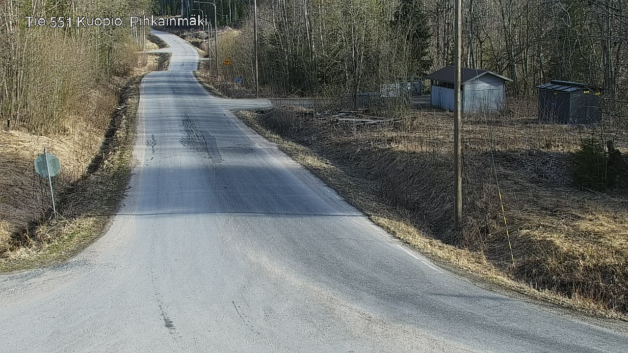 Weather Camera Image Road 551 Kuopio, Pihkainmäki, Kuopio, Pohjois-Savo