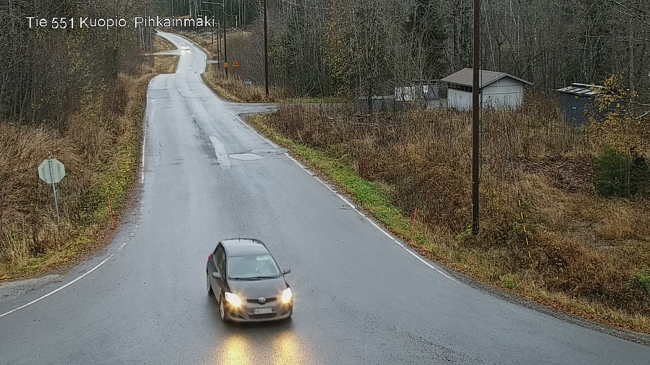 Weather Camera Image Väg 551 Kuopio, Pihkainmäki, Kuopio, Pohjois-Savo