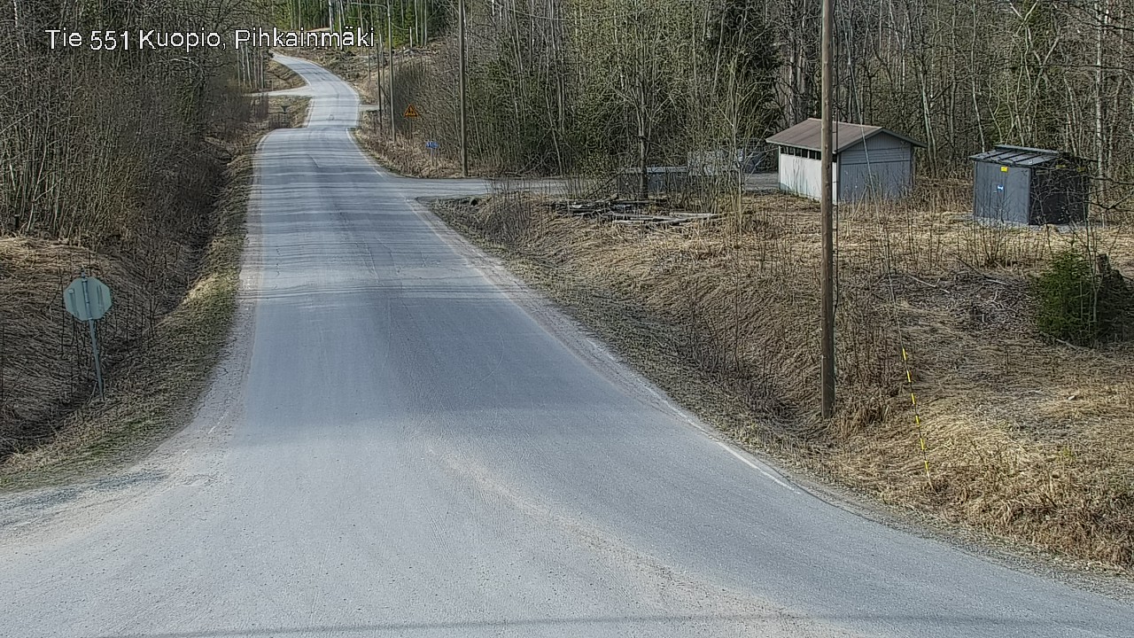 Weather Camera Image Road 551 Kuopio, Pihkainmäki, Kuopio, Pohjois-Savo