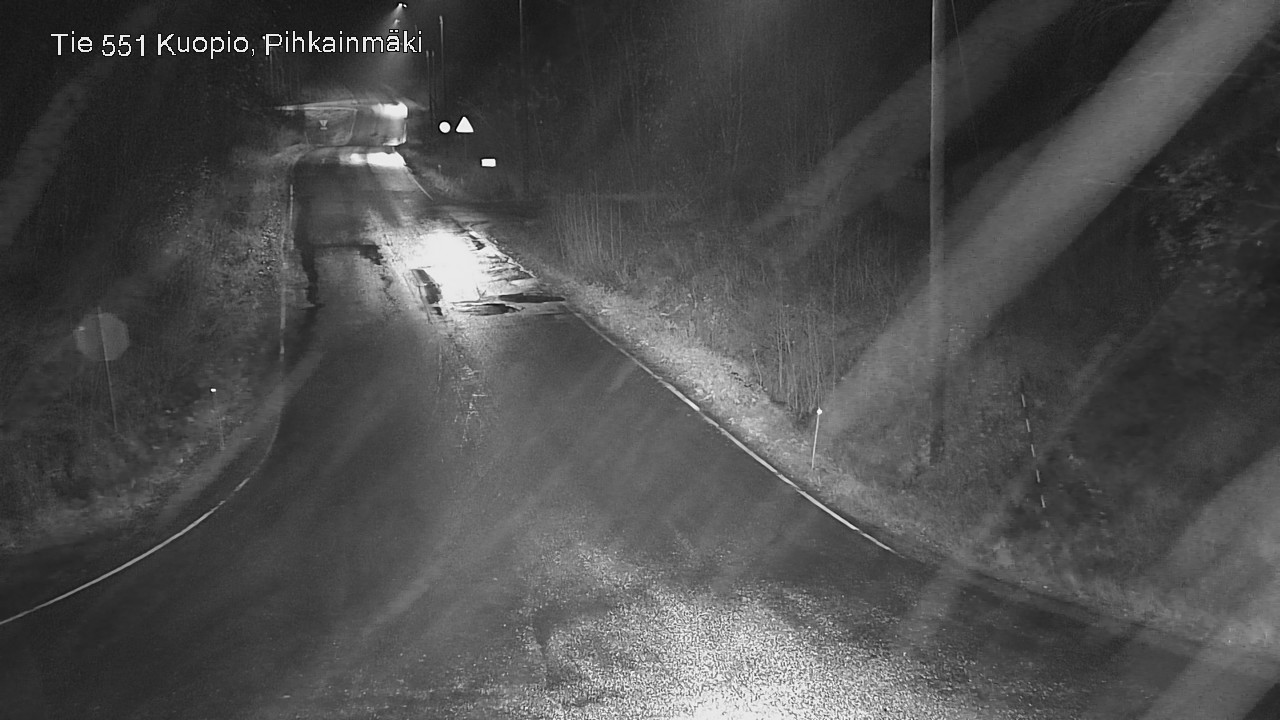 Weather Camera Image Road 551 Kuopio, Pihkainmäki, Kuopio, Pohjois-Savo