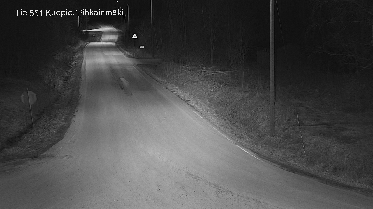 Weather Camera Image Road 551 Kuopio, Pihkainmäki, Kuopio, Pohjois-Savo