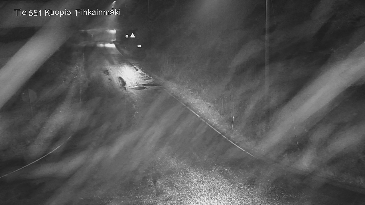 Weather Camera Image Road 551 Kuopio, Pihkainmäki, Kuopio, Pohjois-Savo