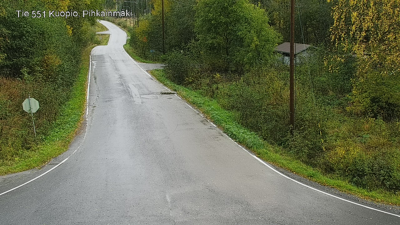 Weather Camera Image Road 551 Kuopio, Pihkainmäki, Kuopio, Pohjois-Savo