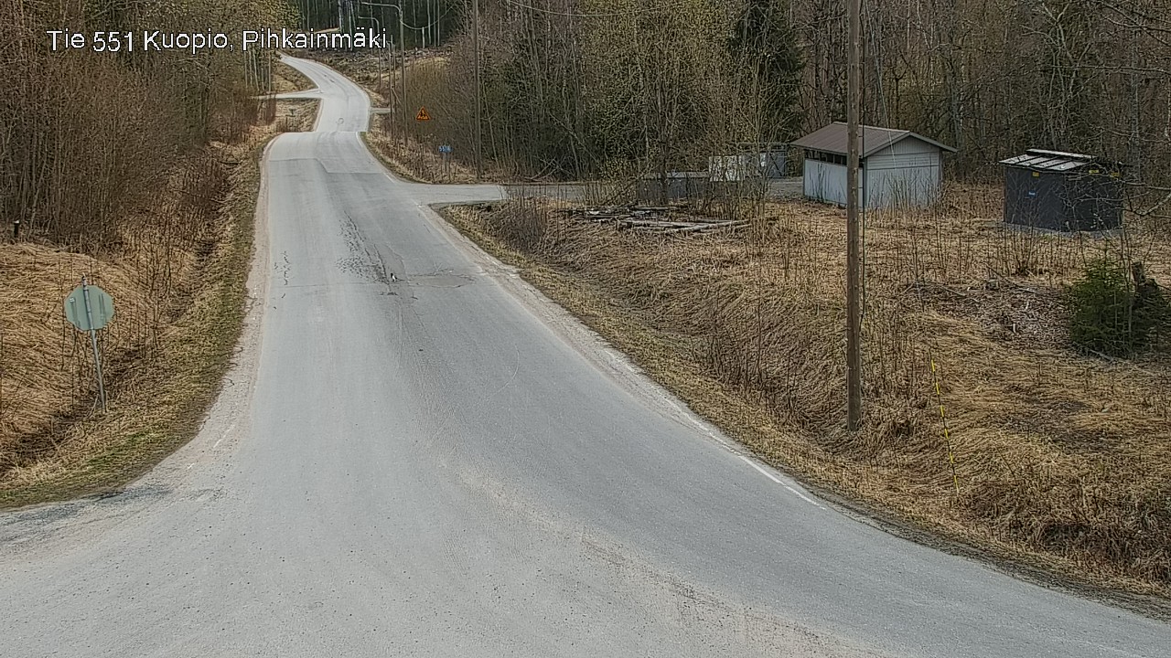 Weather Camera Image Väg 551 Kuopio, Pihkainmäki, Kuopio, Pohjois-Savo