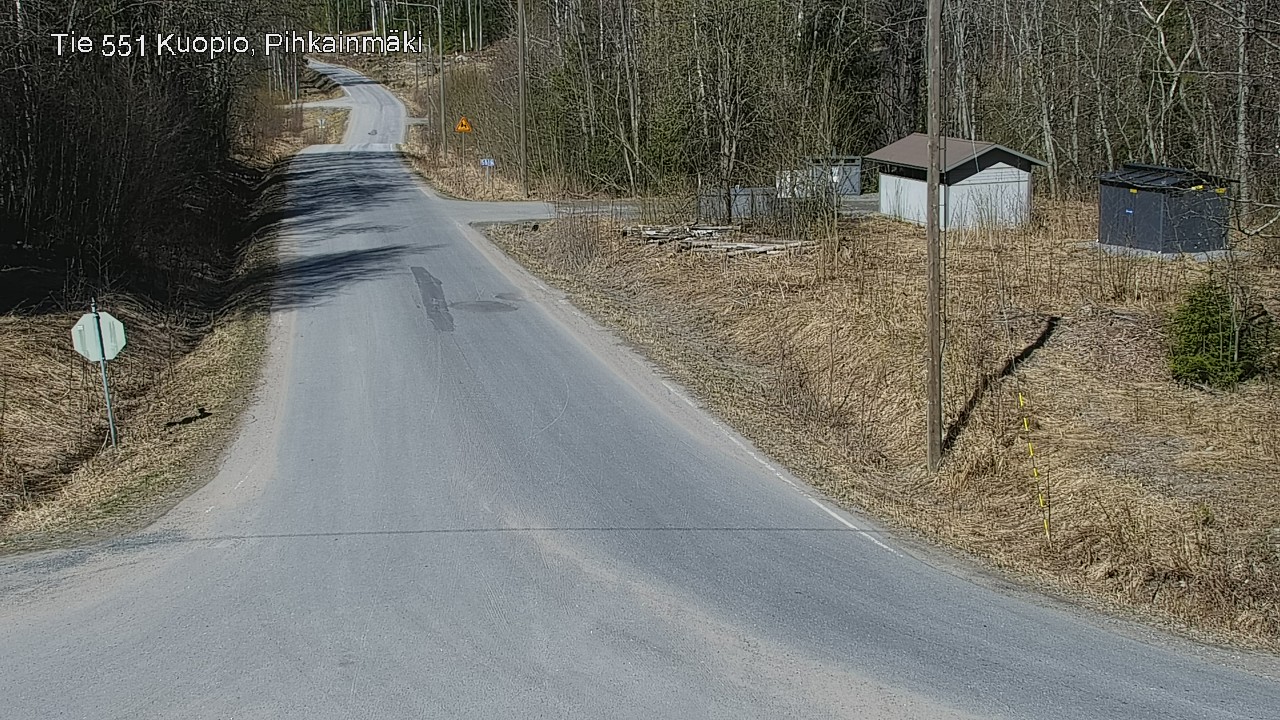 Weather Camera Image Road 551 Kuopio, Pihkainmäki, Kuopio, Pohjois-Savo