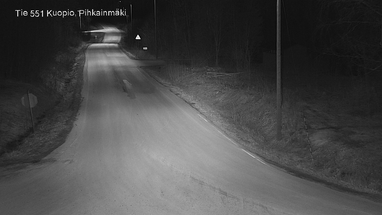 Weather Camera Image Road 551 Kuopio, Pihkainmäki, Kuopio, Pohjois-Savo