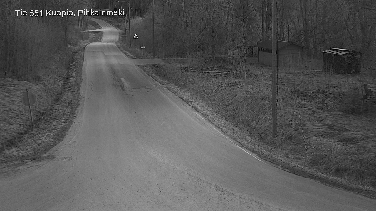 Weather Camera Image Road 551 Kuopio, Pihkainmäki, Kuopio, Pohjois-Savo