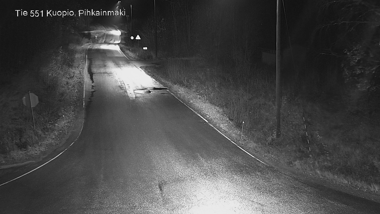 Weather Camera Image Road 551 Kuopio, Pihkainmäki, Kuopio, Pohjois-Savo