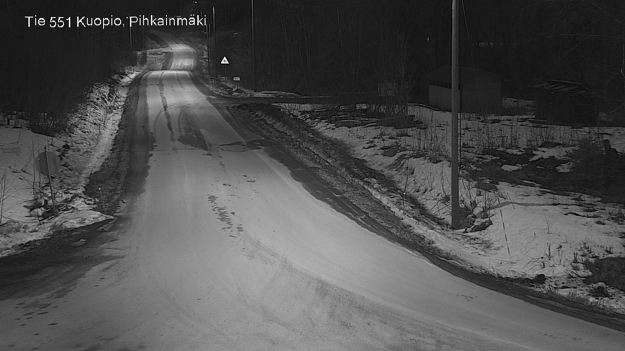 Weather Camera Image Road 551 Kuopio, Pihkainmäki, Kuopio, Pohjois-Savo
