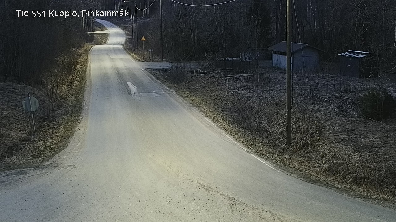 Weather Camera Image Road 551 Kuopio, Pihkainmäki, Kuopio, Pohjois-Savo