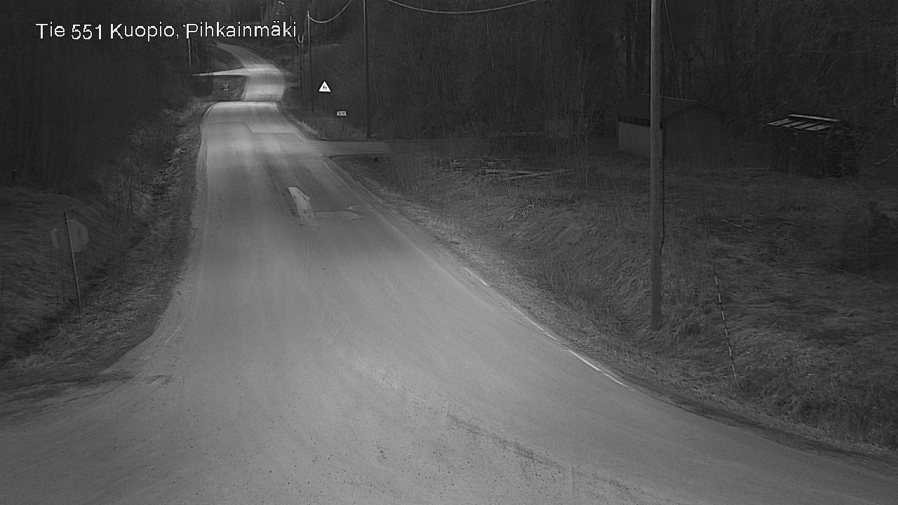 Weather Camera Image Road 551 Kuopio, Pihkainmäki, Kuopio, Pohjois-Savo