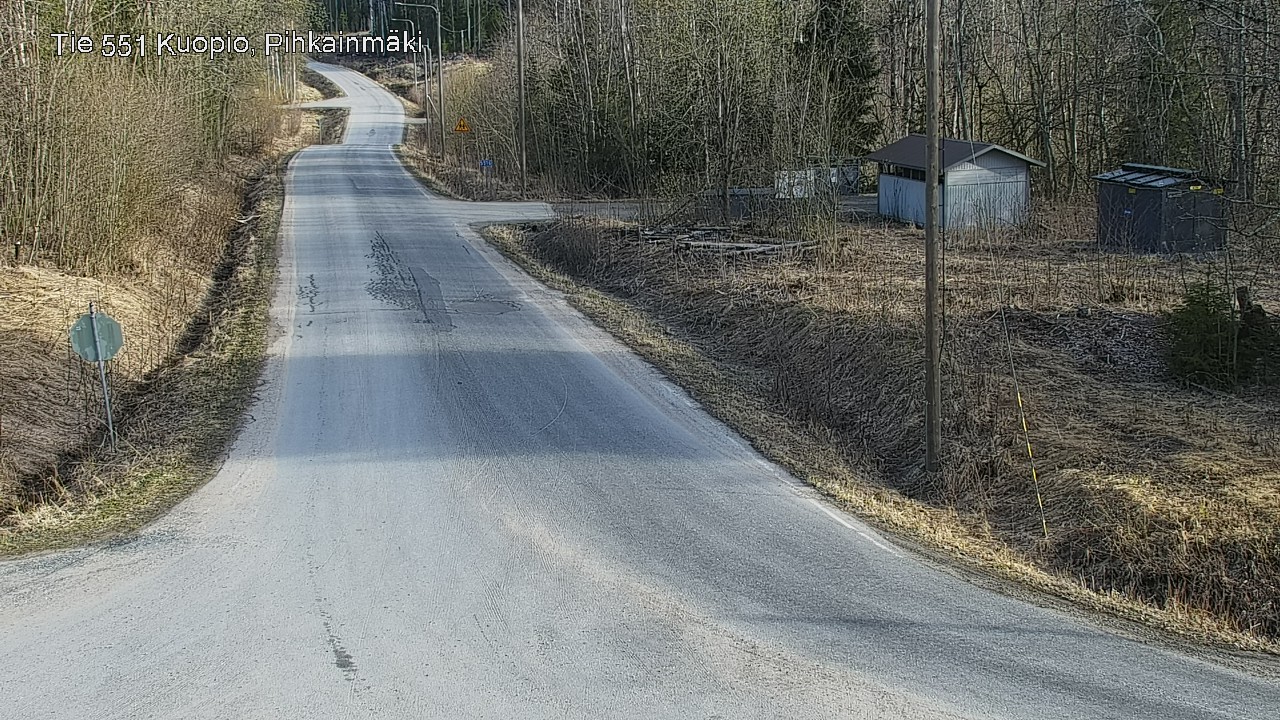 Weather Camera Image Road 551 Kuopio, Pihkainmäki, Kuopio, Pohjois-Savo