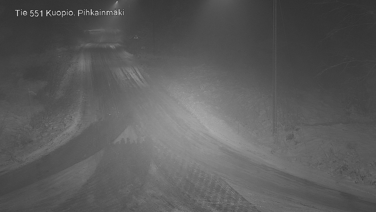 Weather Camera Image Road 551 Kuopio, Pihkainmäki, Kuopio, Pohjois-Savo