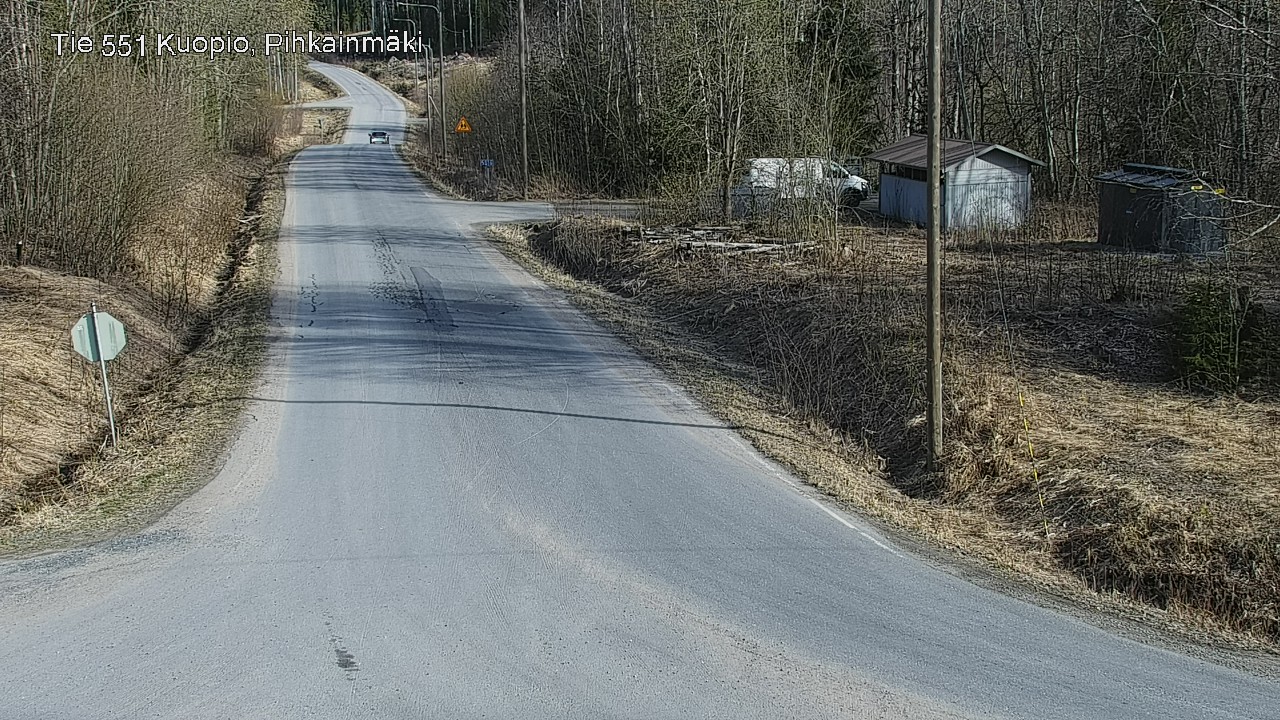 Weather Camera Image Road 551 Kuopio, Pihkainmäki, Kuopio, Pohjois-Savo