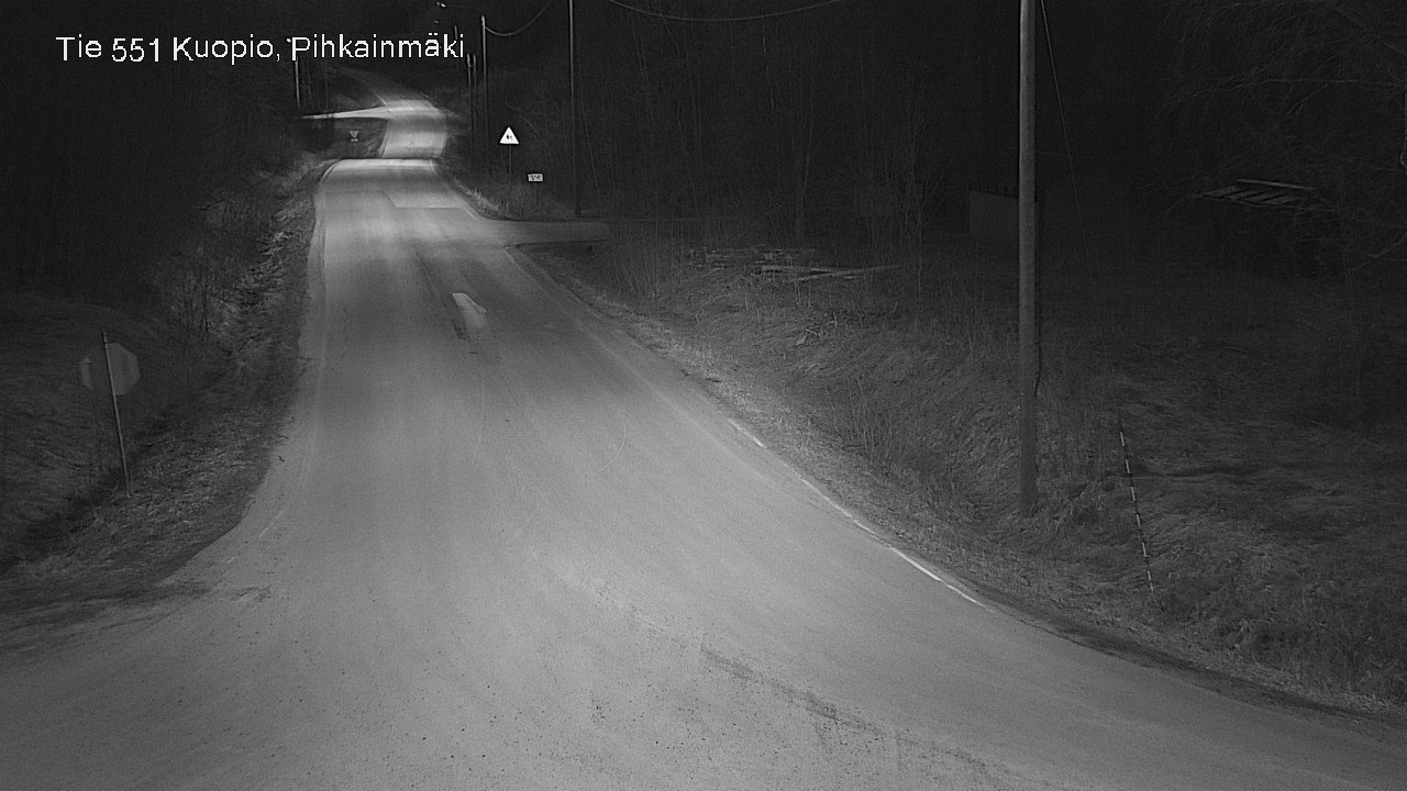 Weather Camera Image Road 551 Kuopio, Pihkainmäki, Kuopio, Pohjois-Savo