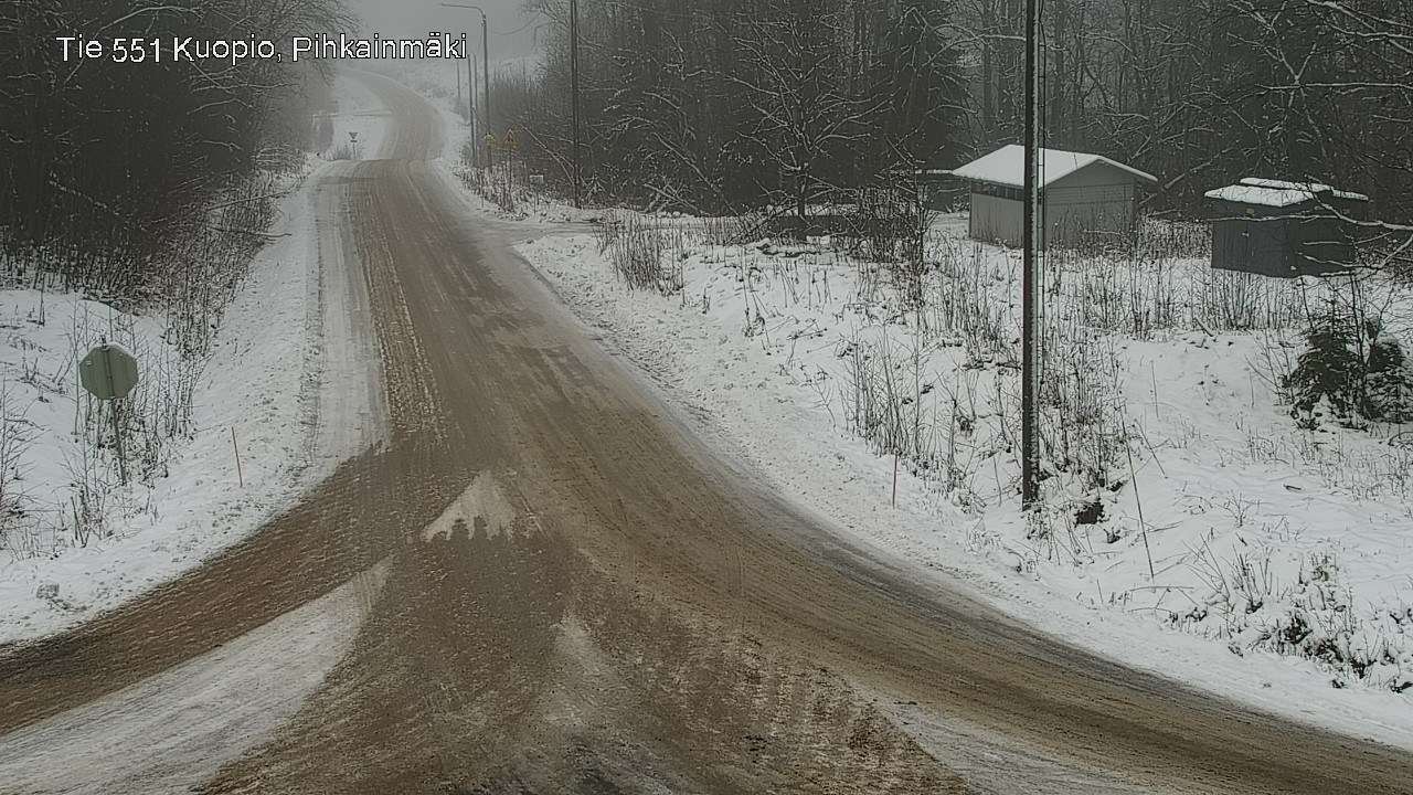 Weather Camera Image Road 551 Kuopio, Pihkainmäki, Kuopio, Pohjois-Savo