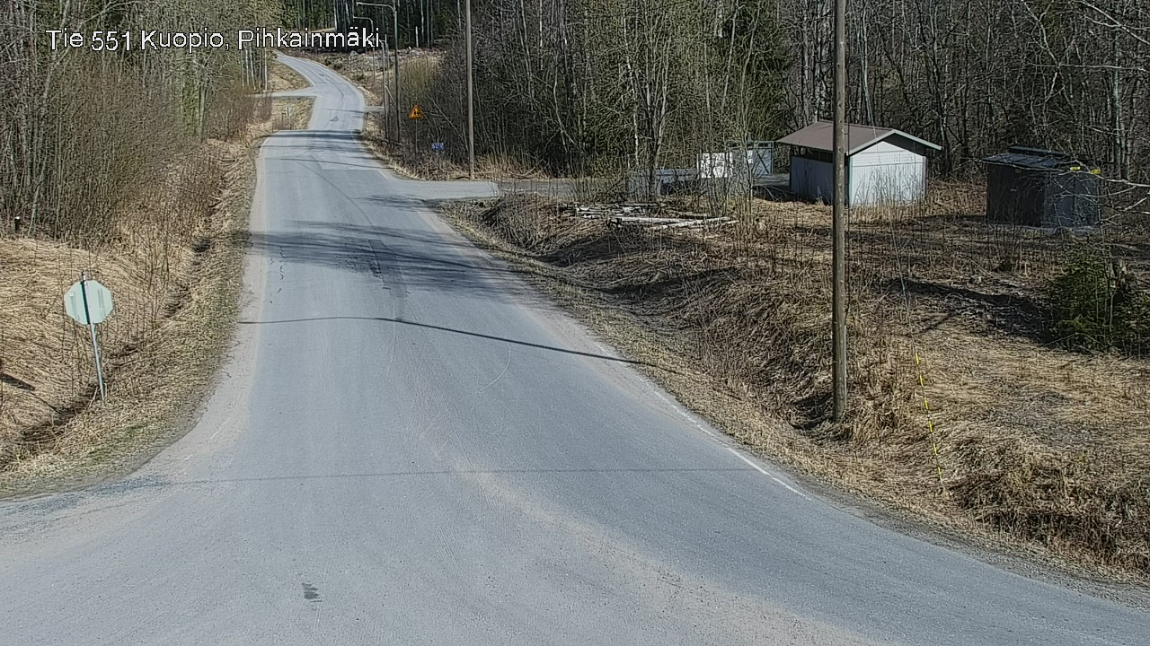 Weather Camera Image Road 551 Kuopio, Pihkainmäki, Kuopio, Pohjois-Savo