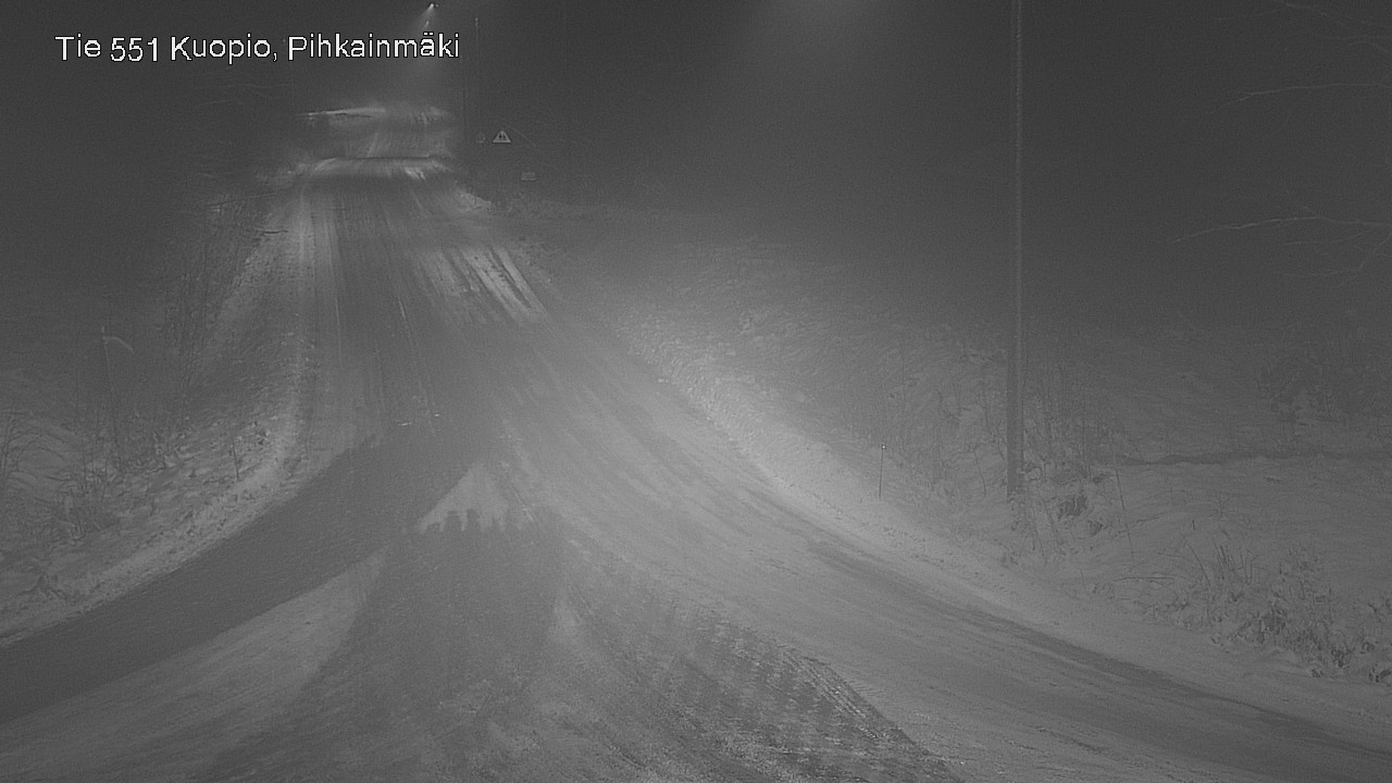 Weather Camera Image Road 551 Kuopio, Pihkainmäki, Kuopio, Pohjois-Savo