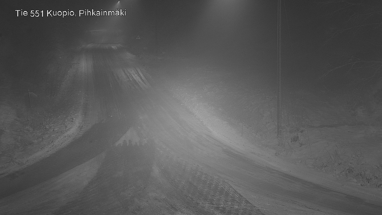 Weather Camera Image Road 551 Kuopio, Pihkainmäki, Kuopio, Pohjois-Savo