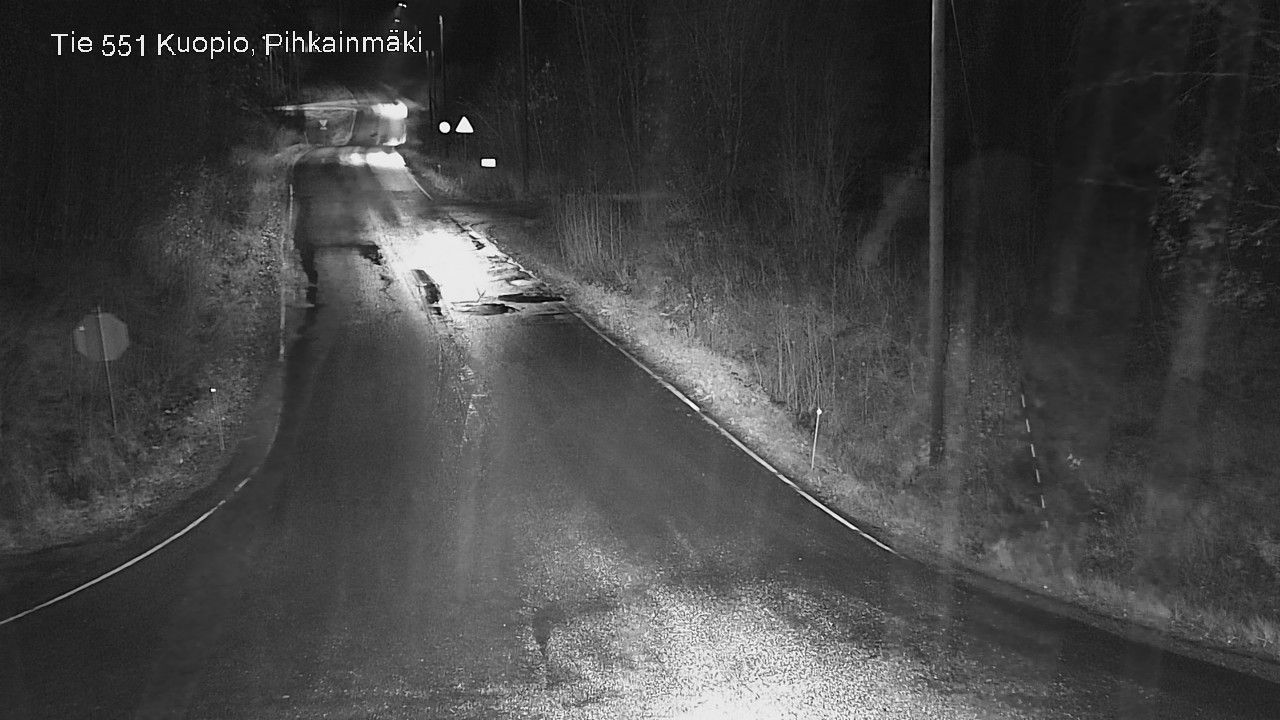 Weather Camera Image Väg 551 Kuopio, Pihkainmäki, Kuopio, Pohjois-Savo