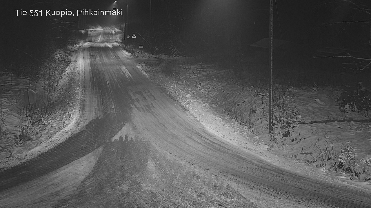 Weather Camera Image Road 551 Kuopio, Pihkainmäki, Kuopio, Pohjois-Savo